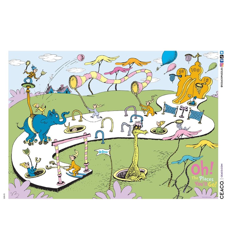 Ceaco - Oh, the Places You'll Go! - Dr. Seuss
