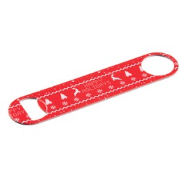 Happy Holidays Ugly Christmas Powder Coated Steel Bottle Opener