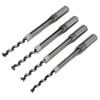 4Pcs Square Hole Drill Bits Woodworking Bearing Steel Wood Drilling