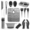 Complete Hair Dye and Keratin Treatment Kit, 17 Pieces -