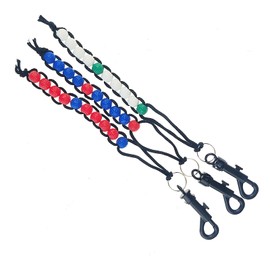 Kasteco 3 Pack Golf Bead Counter Golf Stroke Counter Golf Counter with Clip (3)
