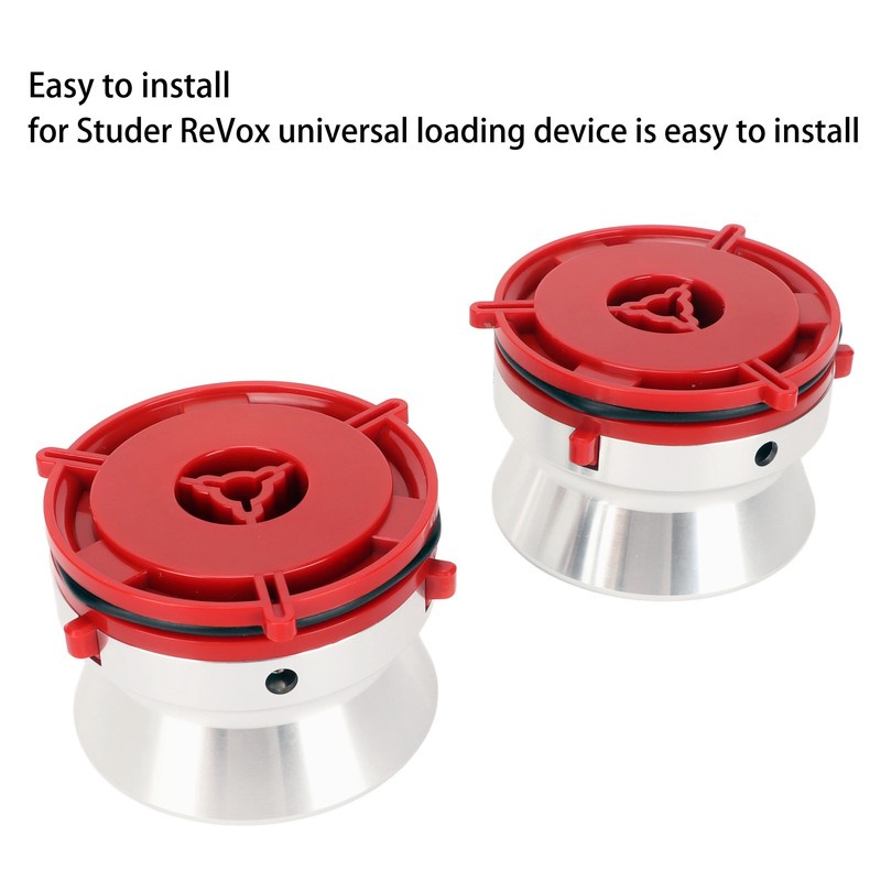 1 Pair NAB Hub Adapters Professional Polished Aluminum Reel to