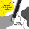 ONLINE Soft Metal ballpoint pen, Classic Black, retractable ballpen, aluminum,