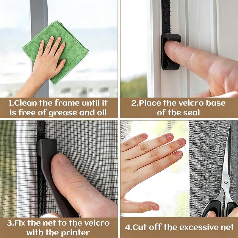 6 Packs Window Netting for Insects 1.3 * 1.5M Fly
