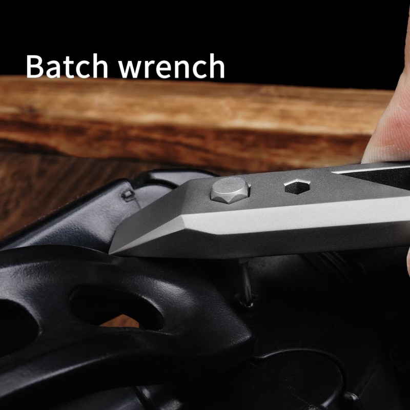 ainhue A385 Compact 3.85 inches TC4 Titanium Pry Bar Multi-Tool