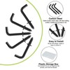 UFURMATE 1 Inch Screw Hooks, 90 Pieces Carbon Steel Coated