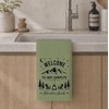Camping Theme Kitchen Towels with Sayings, Welcome to Our Campsite