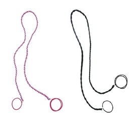 2 Pack Tie Hair Ties Elastic No Damage Braided Ponytail Wrap Sprots Long for Women Swimming Gym (Style1, One size)