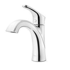 Pfister Weller Bathroom Sink Faucet, Single Handle, Single Hole or 3-Hole, Polished Chrome Finish, LG42WR0C