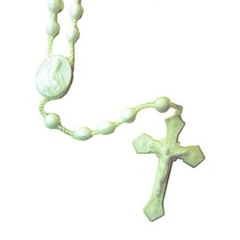 FavorOnline Luminous Glow in The Dark Rosary, Imported from Italy - Set of 10 Rosaries