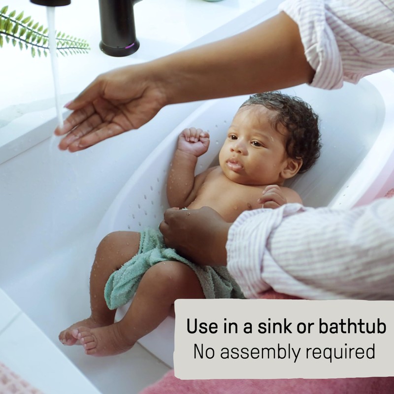 Ingenuity Easy Rinse Bather Baby Bath Seat, Non-Slip Soft Support,
