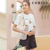 CORIOS Women Handbag Canvas Tote Bag Lightweight Shoulder Bag Casual