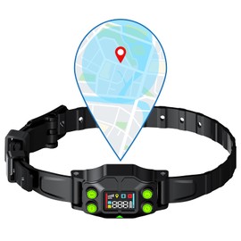 AEZ GPS Wireless Dog Fence Collar, Electric Invisible Fence System with AI Smart Signal & 3 Training Modes, Radius 25-999 Yards for Over 15lbs Dogs, IPX7 Waterproof & Rechargeable for Outdoor Use