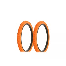ALTALINE Bicycle TIRES  20" x 2.125" ALL ORANGE COMP III STYLE (2) TIRE BMX Bike