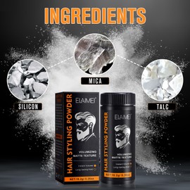 Hair Texture Powder for Men Women, Hair Styling Powder Fluffy Volume Powder Oil Control Mattifying Volumizing Hair Powder, Long-lasting Hold, Style Powder for All Hair Types (2x10g Pack)