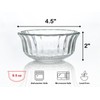 HillSpring Small Glass Bowls for Dessert, Snack, Fruit, or Nuts,