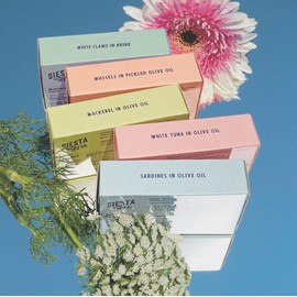 Siesta Co. 5 Variety Pack (Tinned seafood: Sardines, Mussels, Mackerel, White Tuna, White Clams)