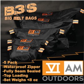 VIAM Outdoors B3's Big Belt Bag | Luggage & Gear Organizer | 1.9 oz Black