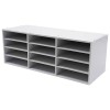 N/A 4-Tier Mail Sorter Organizer Countertop Literature Student Mailbox for