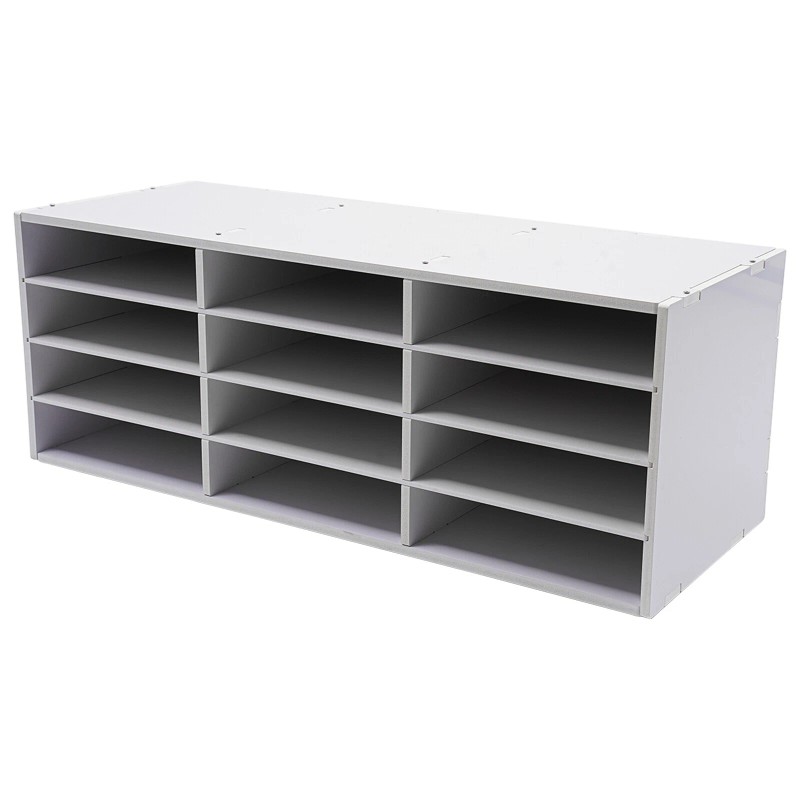 N/A 4-Tier Mail Sorter Organizer Countertop Literature Student Mailbox for