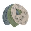 Pippi Unisex Baby Triangle Bibs (Pack of 3), multicoloured