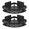 2pcs Aluminum Alloy Bathroom Shower Shelf – No-Drill Shampoo Rack