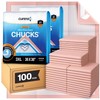 Curera Chucks Premium Disposable Underpads 36”x36” [100-Count] Ultra Absorbent Chux