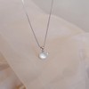 IMINI Whale Pendant Moonstone Necklace Simple Moonstone Necklaces Simple Healing