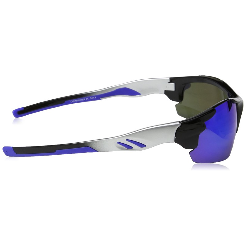 Eyelevel Men's Clearwater Sports Sunglasses, Silver (Silver/Blue), One size