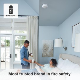 First Alert BRK Interconnect Battery-Operated Smoke Alarm with Voice Alerts, 1-Pack