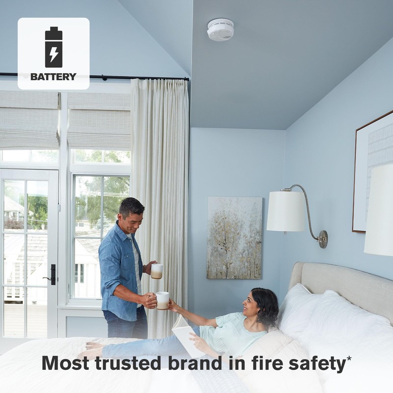 First Alert BRK Interconnect Battery-Operated Smoke Alarm with Voice Alerts,