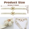 KASESSS 4 Pieces Curtain Tie Backs Rope, Flower Tie Backs
