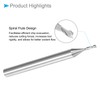 CoCud Spiral End Mills, 1/8" Shank 1mm x 6mm Solid