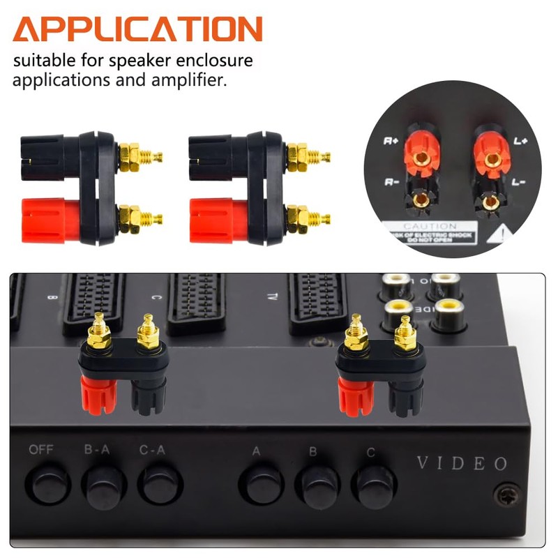 WMYCONGCONG 10 PCS Double 4mm Banana Plug Socket Connector Post