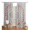 Popular Handicrafts Indian Hippie Bohemian Beautiful Peacock Mandala Curtain Panels