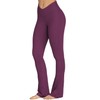 Sunzel Mini Flare Leggings for Women V Crossover Mid Rise