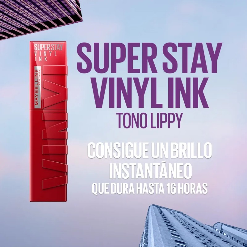 Mascara De Pestañas + Labial De Vinyl Maybelline