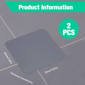 VEWIYT 2 Piezas Tapón de Silicona para Drenaje de Suelo, Cubiertas de Drenenaje de Suelo de Silicona, Sello de Cocina, Desodorización de Alcantarillado Adecuado para Cocina, Baño y lavandería