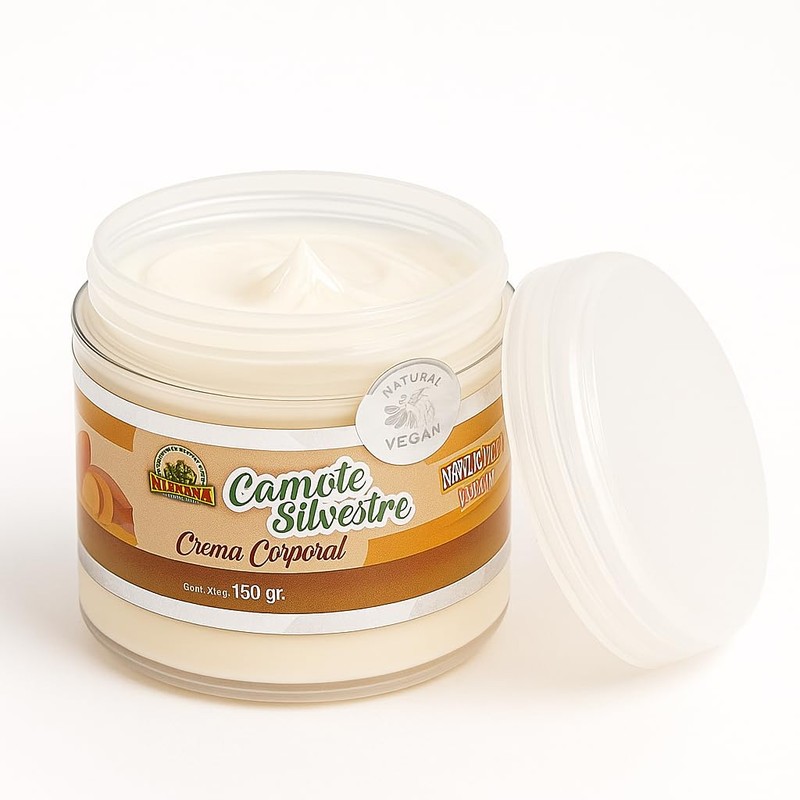 Crema Corporal De Camote Silvestre/150g/ Hidratación Natural para la Piel/NOLISAN.