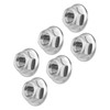 Ruifu Titanium Alloy Flanged Nuts M5 M6 6 Pack (M6,