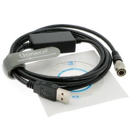 Uonecn USB Data Plug to 6 Pin Hirose Male Connector for Sokkia for Topcon Total