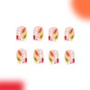 Mkwntg Maple Leaf Press on Nails Short Square Fake Nails