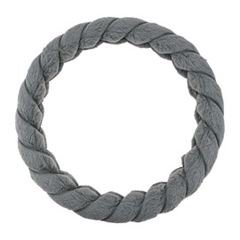 PETCHOR Grey Fluffy Car Steering Cover for Auto Steering Wheel 14.5-15.5"