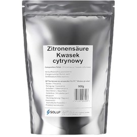 SOLUP Zitronens√§ure Pulver 900g I Lebensmittelqualit√§t I Reine Citronens√§ure Pulver rein I Nat√ºrlicher Entkalker Pulver f√ºr Kaffeemaschine Wasserkocher Waschmaschine & Haushalt