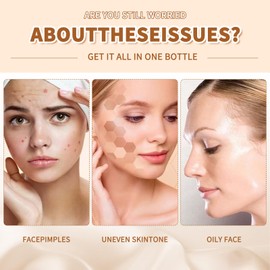 2 Pcs BB Cream,Foundation BB Cream,Tinted Moisturiser Balm BB Cream Natural Spf50+ Cover Blemishes BB Cream Light for All Skin Types (Natural Color With 2PCS Puff)