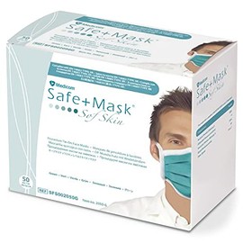 Medicom Japan SFS002050G Non-woven Mask Safe Mask Sofskin Level 3 Tyon Mask Green 50 Pieces Disposable Large Capacity Ear Pain Easy Breath Non-woven Fabric Large Size Large Case Portable