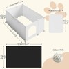 HOOBRO Cat Litter Box Enclosure with Large Oxford Mat, Extra