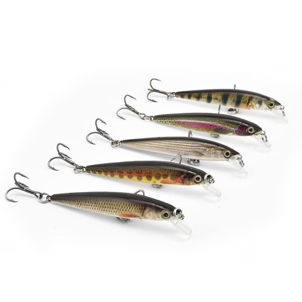 ODS Lure Minnow Bait Topwater Plastic Fishing Tackle Set for