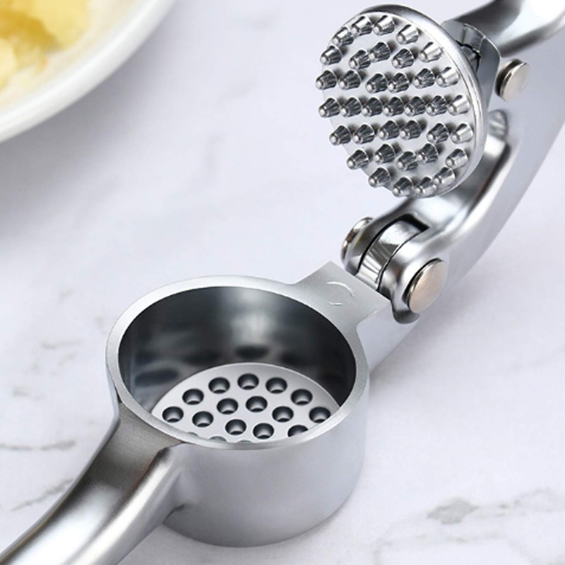 Garlic Press Mashed Garlic Crusher Peeler Chopper Garlic Puree Maker