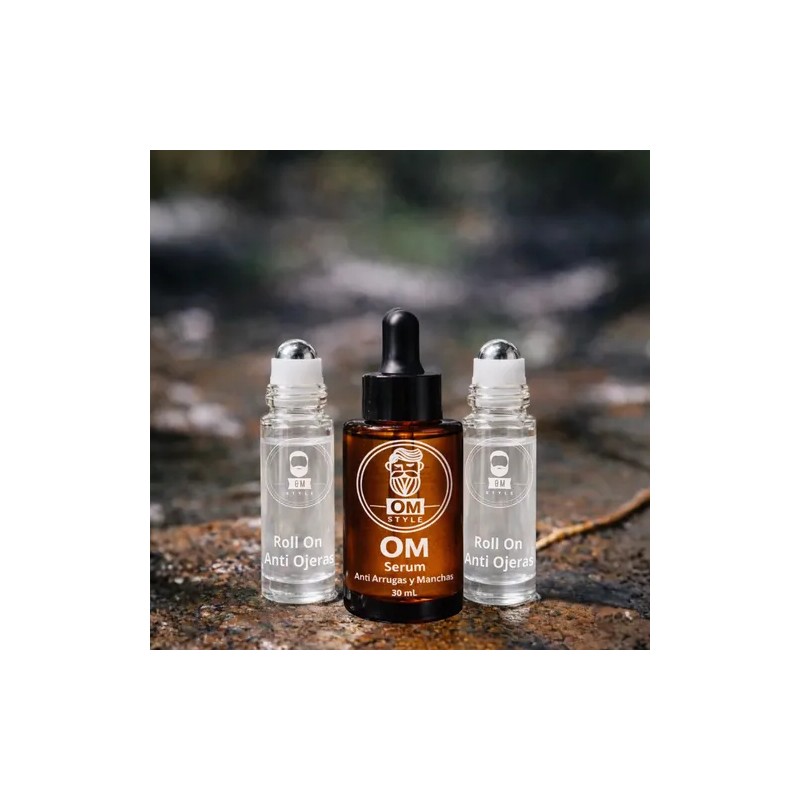 Kit Anti Ojeras Y Arrugas Roll On + Serum Antiedad